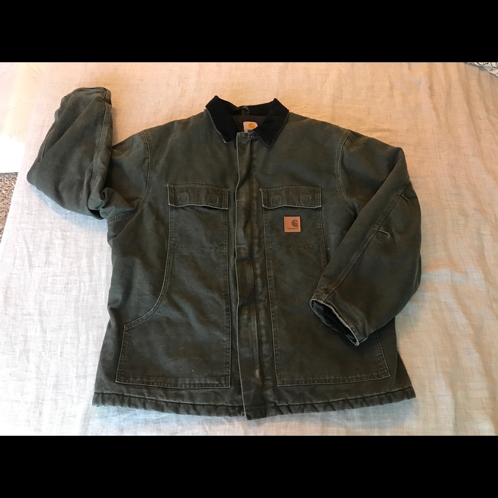 Carhartt heavyweight denim jacket, XL